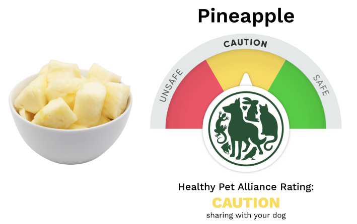 Is pineapple safe for dogs rating